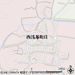 滋賀県長浜市西浅井町庄周辺の地図