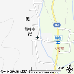 岐阜県岐阜市奥238周辺の地図