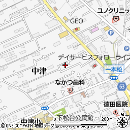 神奈川県愛甲郡愛川町中津718-9周辺の地図