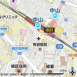 ジョイフロリスト中山店周辺の地図