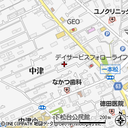 神奈川県愛甲郡愛川町中津718周辺の地図