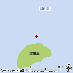 津生島周辺の地図