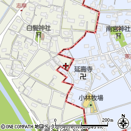 岐阜県美濃市志摩800-1周辺の地図