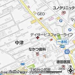 神奈川県愛甲郡愛川町中津718-6周辺の地図