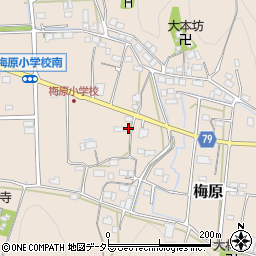 岐阜県山県市梅原1217周辺の地図