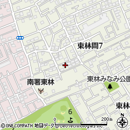 神奈川県相模原市南区東林間7丁目22-12周辺の地図