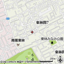 神奈川県相模原市南区東林間7丁目22周辺の地図