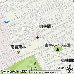 神奈川県相模原市南区東林間7丁目22-4周辺の地図
