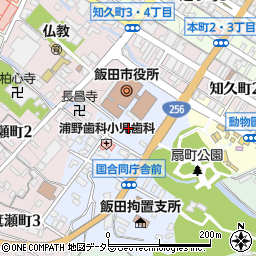 飯田市役所　危機管理室周辺の地図