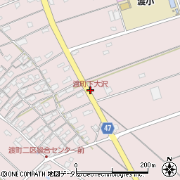渡町下大沢周辺の地図