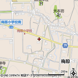 岐阜県山県市梅原1224周辺の地図