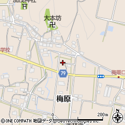 岐阜県山県市梅原2651周辺の地図