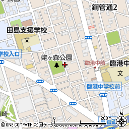 神奈川県川崎市川崎区鋼管通周辺の地図