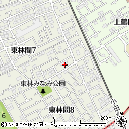 神奈川県相模原市南区東林間7丁目14周辺の地図