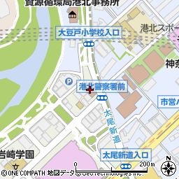 横浜地方法務局港北出張所周辺の地図
