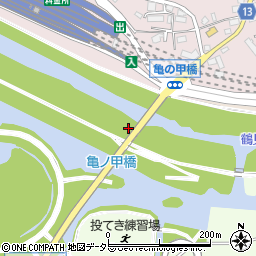亀甲橋周辺の地図