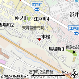 長野県飯田市二本松周辺の地図