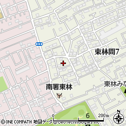 神奈川県相模原市南区東林間7丁目31周辺の地図