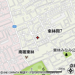 神奈川県相模原市南区東林間7丁目23周辺の地図