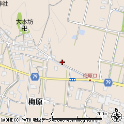 岐阜県山県市梅原528周辺の地図