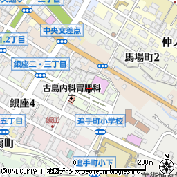 長野県飯田市主税町周辺の地図