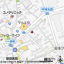 神奈川県愛甲郡愛川町中津3428-2周辺の地図