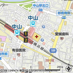 株式会社東急ストア　中山店周辺の地図