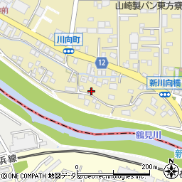 神奈川県横浜市都筑区川向町74周辺の地図