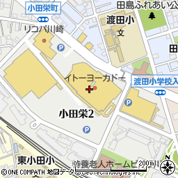 リバースイトーヨーカドー川崎店周辺の地図