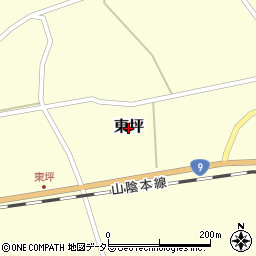 鳥取県大山町（西伯郡）東坪周辺の地図
