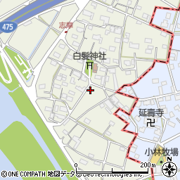 岐阜県美濃市志摩33-4周辺の地図