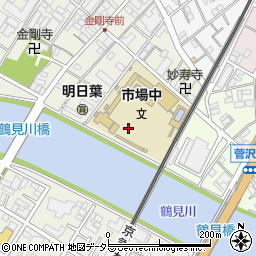 神奈川県横浜市鶴見区市場下町1周辺の地図