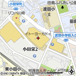 ＹＯＳＨＩＤＡ川崎店周辺の地図
