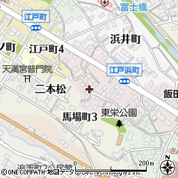 長野県飯田市江戸浜町周辺の地図