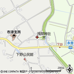 千葉県市原市下野周辺の地図