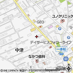 神奈川県愛甲郡愛川町中津726-4周辺の地図