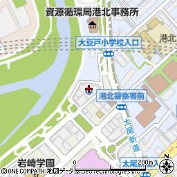 新横浜駐車場周辺の地図