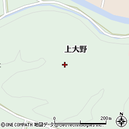 岐阜県関市上大野周辺の地図