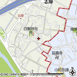 岐阜県美濃市志摩46周辺の地図