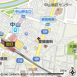 ニューシティハイツ中山周辺の地図