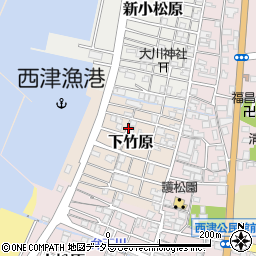 福井県小浜市下竹原周辺の地図