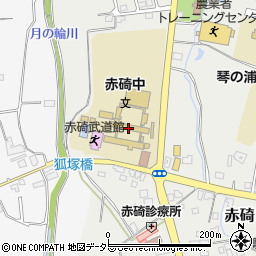 琴浦町立赤碕中学校周辺の地図