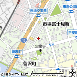神奈川県横浜市鶴見区市場富士見町2-1周辺の地図