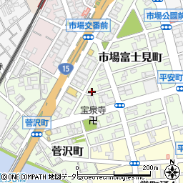 神奈川県横浜市鶴見区市場富士見町2-24周辺の地図
