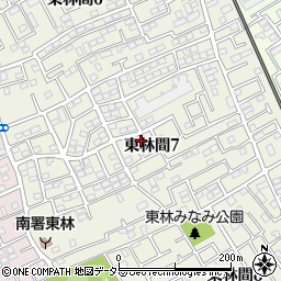 神奈川県相模原市南区東林間7丁目周辺の地図