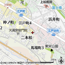 長野県飯田市江戸浜町323周辺の地図