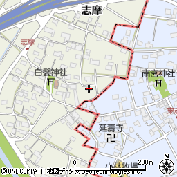 岐阜県美濃市志摩53-5周辺の地図