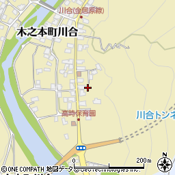 滋賀県長浜市木之本町川合297周辺の地図