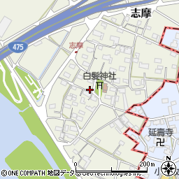 岐阜県美濃市志摩87周辺の地図