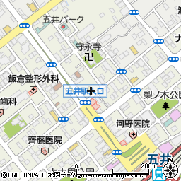 ファミリーマート市原五井中央西店周辺の地図